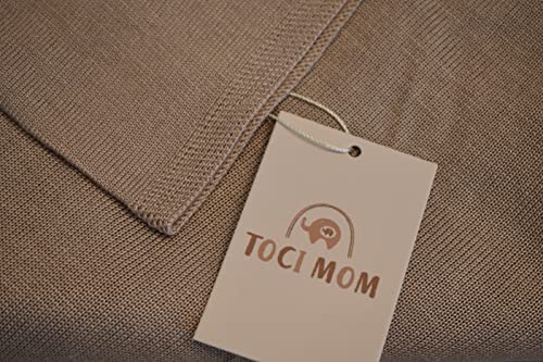 Multifunctional Nursing Cover | Car Seat Cover | Poncho | Scarf | Baby Blanket (Tan)