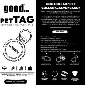 AirTag Dog Tag Waterproof Pet Holder for Apple Updated Model