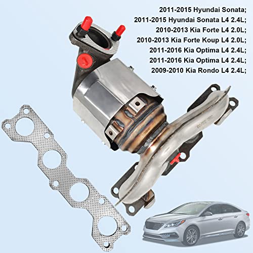 285102G110 285102G160 327-50737 327-50775 Catalytic Converter Fits for 2011-2015 Hyundai Sonata Hyundai 2010-2013 Kia Forte Optima Rondo (1 PCS)