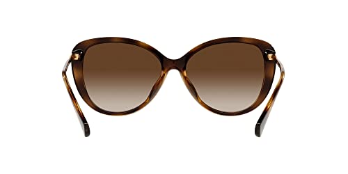 Ralph by Ralph Lauren Women's RA5288U Universal Fit Butterfly Sunglasses, Gradient Brown, 57 mm