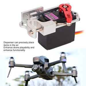 Aoutecen RC Drone Dispenser, Metal Gear Updated Stable RC Drone Throw Device Shockproof for Playing