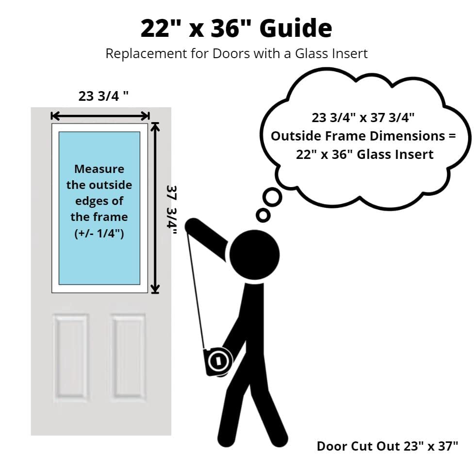 Entry Door Frame Only Replacement Kit-Glass NOT Included! (9 Lite for 1/2" Glass, 22" x 36")