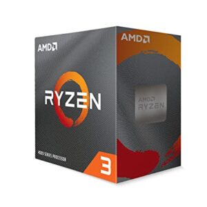 AMD Ryzen™ 3 4100 4-Core, 8-Thread Unlocked Desktop Processor with Wraith Stealth Cooler