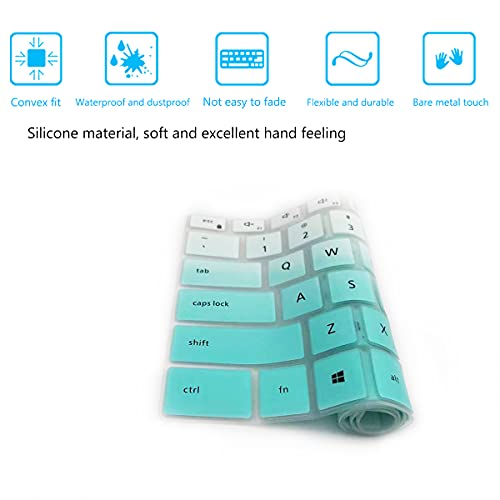 Keyboard Cover for Dell Inspiron 14 5410 5415 5418 5420 5425, Inspiron 7000 14" 7415 7420 7425 7430,Inspiron 16 5620 5625 5630 7620 7630, Inspiron 13 5310 5320 5330/Dell Latitude 3320 3420-MintGreen