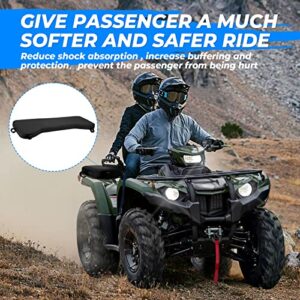 kemimoto ATV Rack Pad, Four Wheeler Rack Seat Cushion for Passenger Compatible with Fourtrax Foreman Rancher Kawasaki Brute Force Recon, Black