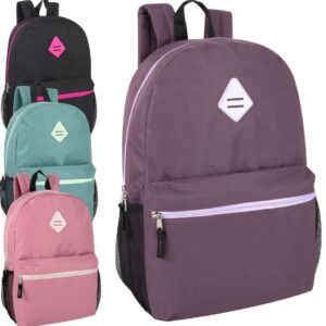Trail maker 24 Pack Wholesale 19 Inch Backpacks in Bulk for Kids, School, for Adults for Nonprofit