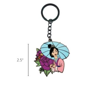 Loungefly Disney Mulan Floral Tattoo Keychain