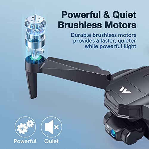 ATTOP Drones with Camera for Adults 4k EIS Camera, 2-Axis Gimbal GPS Drone with Brushless Motor, 60Mins Flight Time, 5G Wi-Fi Transmission, Follow Me, Smart Return Home, 4K Drone with Carrying Case