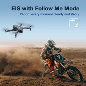 ATTOP Drones with Camera for Adults 4k EIS Camera, 2-Axis Gimbal GPS Drone with Brushless Motor, 60Mins Flight Time, 5G Wi-Fi Transmission, Follow Me, Smart Return Home, 4K Drone with Carrying Case