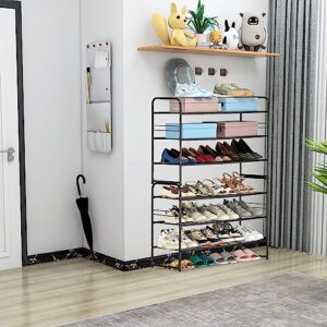 SUFAUY 3-Tier Shoe Rack, Stackable Shoe Shelf Storage Organizer for Entryway Closet, Extra Large Capacity, Wire Grid, Bronze