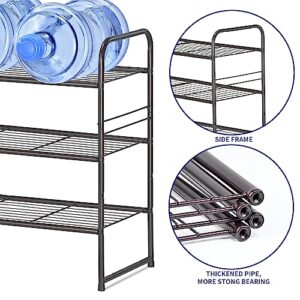 SUFAUY 3-Tier Shoe Rack, Stackable Shoe Shelf Storage Organizer for Entryway Closet, Extra Large Capacity, Wire Grid, Bronze