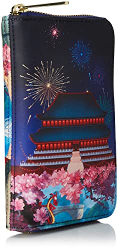 Loungefly Disney Mulan Castle Zip Around Wallet Mulan One Size