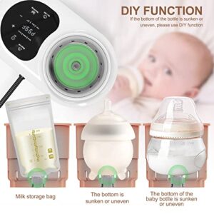 Hopebig Bottle Warmer Upgraded 7-in-1 Water-Free Bottle Warmer for Breastmilk or Formula Baby Bottle Warmer Milk Warmer with LED Display Accurate Precise Temperature Control and Timer