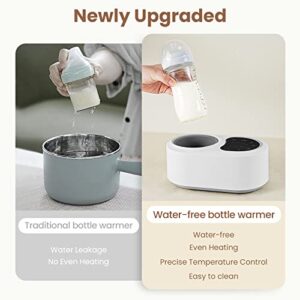 Hopebig Bottle Warmer Upgraded 7-in-1 Water-Free Bottle Warmer for Breastmilk or Formula Baby Bottle Warmer Milk Warmer with LED Display Accurate Precise Temperature Control and Timer