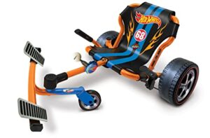 hot wheels roller racer go kart, kid powered! no motor! no batteries!, rides on any hard surface indoors or outdoors