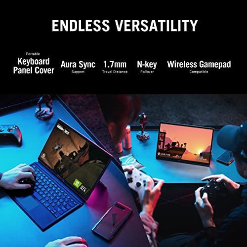 ASUS ROG Flow Z13 Gaming Tablet, 13.4” 4K Display, RTX 3050 Ti, 12th Gen Intel Core i9, 16GB RAM, 1TB SSD, XG Mobile Dock (RTX 3080), Detachable RGB Keyboard, Stylus, Win11, GZ301ZE-XS94-B