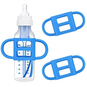 [3 pack] impresa bottle handles for dr brown baby bottles - teach babies to drink independently with impresa baby bottle handles for dr. brown sippy bottle - baby bottle holder for easy grip