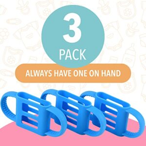 [3 Pack] Impresa Bottle Handles for Dr Brown Baby Bottles - Teach Babies to Drink Independently with Impresa Baby Bottle Handles for Dr. Brown Sippy Bottle - Baby Bottle Holder for Easy Grip