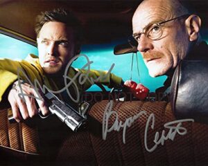 aaron paul & bryan cranston autographed signed photo 8 x 10 reprint photo picture poster wall art autograph rp