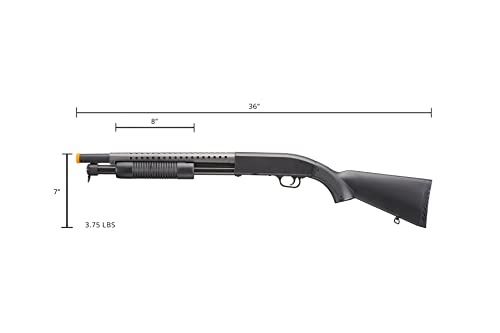 Airsoft Shotgun with Full Metal Barrel Single Shot Pump Action 300 FPS (Airsoft Gun)