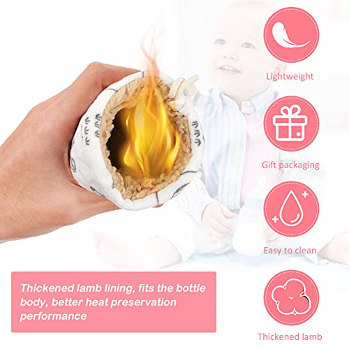 Baby Bottle Insulator Sleeve with String Warm Baby Bottle Cover Glass Nursing Bottle Feeder Bottle Warm Holder Pouch Infant