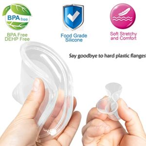 Bwcece Breast Pump Flange 27mm Compatible with S9/S9 Pro/S12/S12Pro Wearable Breast Pump Accessories.Wearable Breast Pump Shield/Flange Insert Replacement.S9/S9Pro/S12/S12Pro Parts Replace,27mm(2PCS)