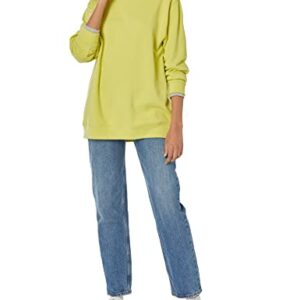 GAP Womens Fleece Mockneck Tunic Shirt, Phosphorus, Large US