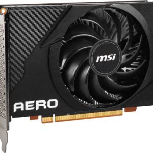 MSI Gaming Radeon RX 6400 64-bit 4GB GDDR6 DP/HDMI PCIe 4 Torx Single Fan FreeSync DirectX 12 VR Ready ITX OC Graphics Card (RX 6400 AERO ITX 4G)