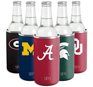 simple modern officially licensed collegiate alabama crimson tide gifts for men, women, dads, fathers day, graduation | insulated ranger bottle cooler for standard glass bottles - beer and seltzer
