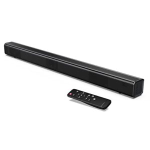 dyplay sound bar for tv with hdmi, 120watt 30 inch soundar, bluetooth 5.0 tv soundbar speaker, 4 eq modes, hdmi/optical/aux/tf/usb connection, built-in dsp, remote control and wall mountable