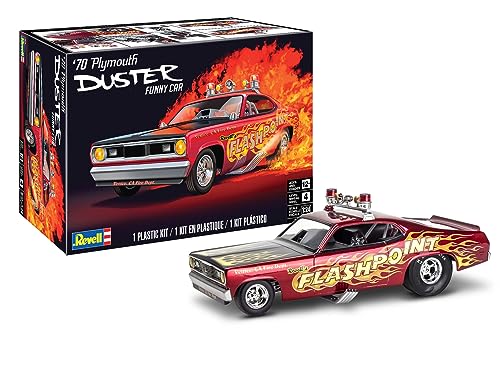 Revell 14528 '70 Plymouth Duster Funny Car 1:24 Scale 100-Piece Skill Level 4 Model Car Building Kit