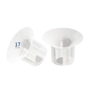 begical clear flange inserts 17mm for freemie 25mm collection cup/spectra cacacup 24mm/lansinoh&ameda 25mm breast pumpshields/flanges. reduce nipple tunnel down to 17mm