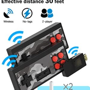 Fadist Retro Game Console, Built in 1800+ Classic Games, 4K HD Output Video Game Console, with 2 Classic Controller, Plug and Play Games Console, Ideal Gift for Kids, Adult, Friend, Lover