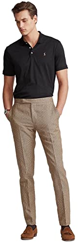 Polo Ralph Lauren Men's Big and Tall Short Sleeve Pima Soft-Touch Polo Shirt (2XLT, BlackSigPny)