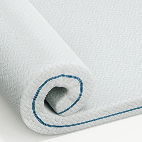 Dreamsmith 2 Inch Gel Memory Foam Mattress Topper Queen, Soft Cooling Bed Mattress Topper with Removable Washable Cover & Adjustable Straps, CertiPUR-US Certified, Queen