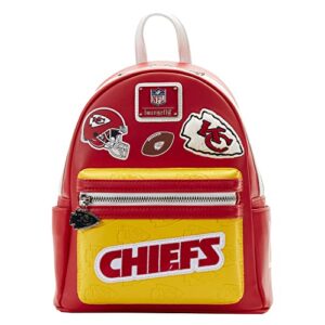 loungefly backpack: nfl kansas city chiefs backpack with patches