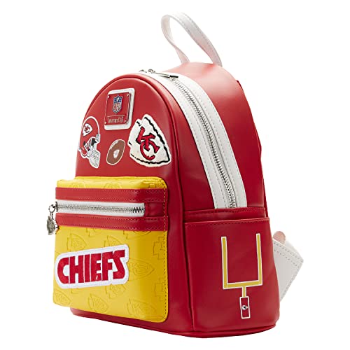 Loungefly Backpack: NFL Kansas City Chiefs Backpack with Patches