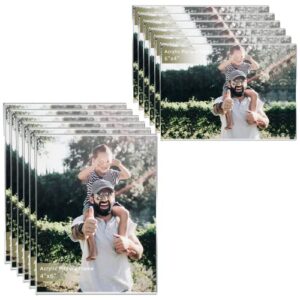 dzz 12 pcs picture frame, 4x6 clear acrylic picture frames and 6x4 picture frame each size 6 pcs