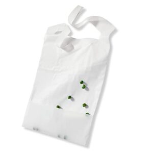 100 pack of child crumb catcher disposable dining bibs - soft comfortable disposable bibs - child size 10.5 x 14.5