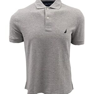 Nautica Men Classic Fit Polo Pique T-Shirt (XX-Large, Grey Heather)