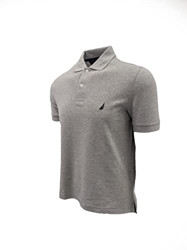 Nautica Men Classic Fit Polo Pique T-Shirt (XX-Large, Grey Heather)