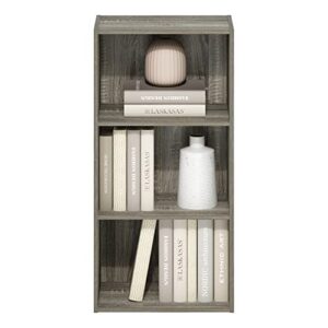 Furinno Luder 3-Tier Open Shelf Bookcase, French Oak