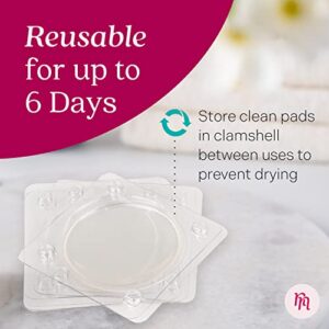 [8 Pads] Silicone Nipple Pads for Breastfeeding Soreness - Immediate Relief Nipple Gel Soothing Pads - Easy to Apply Gel Nipple Pads for Breastfeeding - Reusable Form Adjusting Breastfeeding Gel Pads