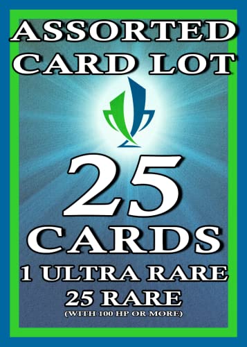 25 Rare Pokemon Cards with 100 HP or Higher (Assorted Lot with No Duplicates) w/Guaranteed Ultra Rare Pokemon