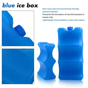 Bercoor Pack of 4 Reusable Ice Packs for Breastmilk Storage, Bottle Ice Packs for Breastfeeding Mom