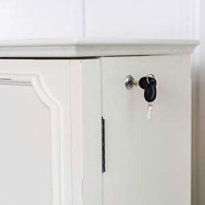 Hives and Honey Carson Jewelry Armoire, White