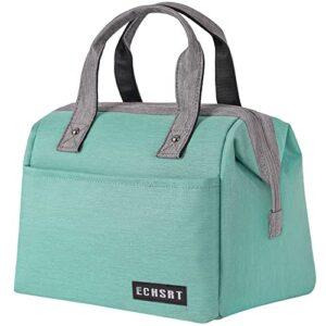 large insulated lunch bag for women men leakproof lunch tote bags cooler bag for work travel adult thermal lunch bags for office -10l lunchbox - mint green