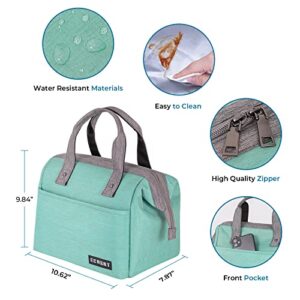 Large Insulated Lunch Bag for Women Men Leakproof Lunch Tote Bags Cooler Bag for Work Travel Adult Thermal Lunch Bags for Office -10L Lunchbox - Mint Green