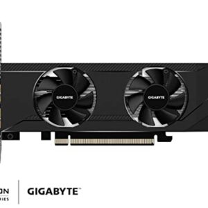 Gigabyte Radeon RX 6400 D6 Low Profile 4G Graphics Card, Low Profile Design, 4GB 64-bit GDDR6, GV-R64D6-4GL Video Card