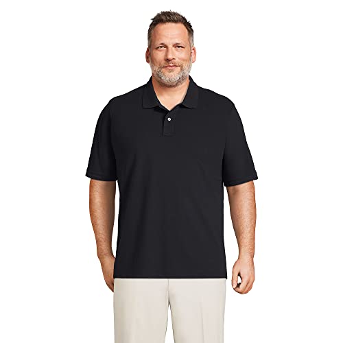 Lands' End Mens Short Sleeve Comfort First Mesh Polo Black Regular X-Large